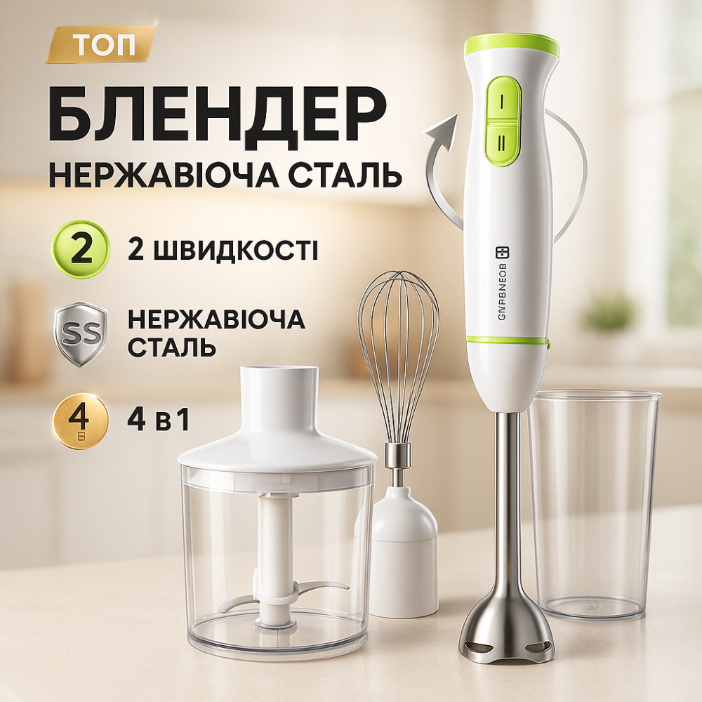 Багатофункціональний кухонний комбайн, Портативний блендер для змішування, Блендери для коктейлів SJ-38 Львів - фото 7