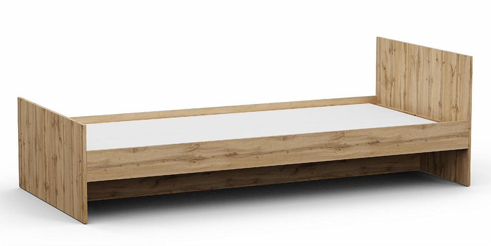 Ліжко односпальне L-12, Дуб Аппалачі, 2032х932х650 Львів - фото 1