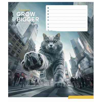 Тетрадь Школярик Gigantic cats 12 листов линия (012-3451L) Винница
