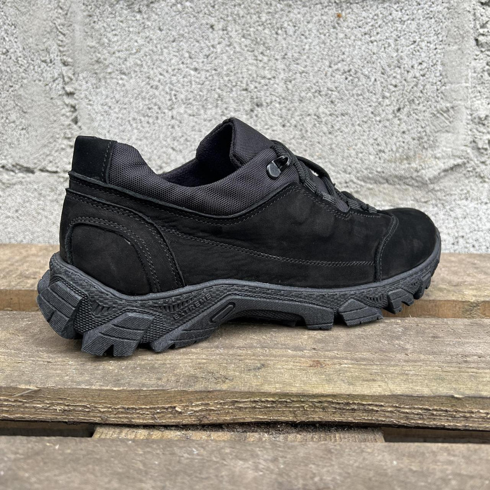 Військові чоловічі міцні шкіряні кросівки CROSS extreme ,демісезонні армійські чорні кросівки прошиті Львів - фото 6