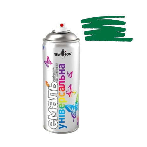 Емаль універсальна 400мл 6002 зелений аерозоль NEW TON Житомир - фото 3