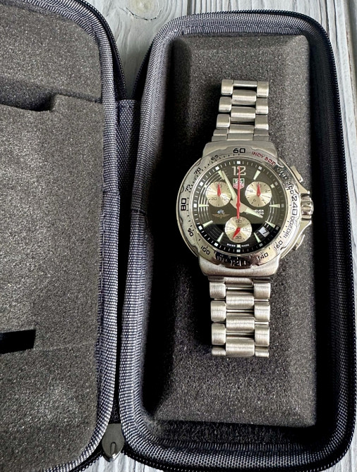 Чоловічі годинники TAG Heuer Formula 1 Chronograph black silver. Харків - фото 6