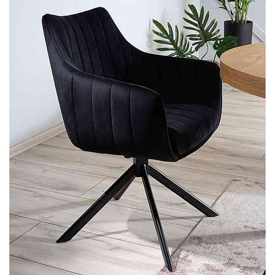 Стілець AZALIA VELVET чорний каркас/чорний BL.19 Київ