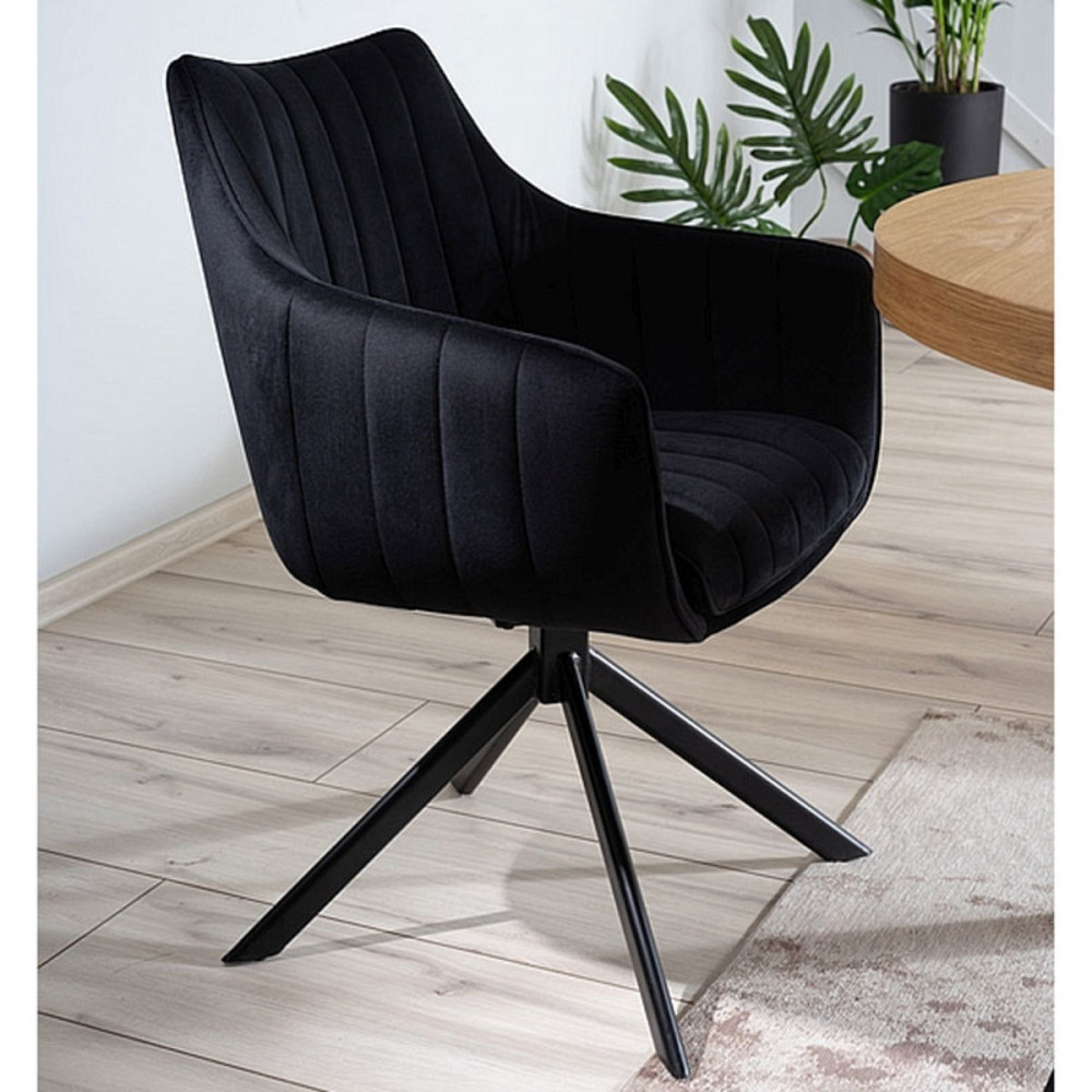 Стілець AZALIA VELVET чорний каркас/чорний BL.19 Київ - фото 6