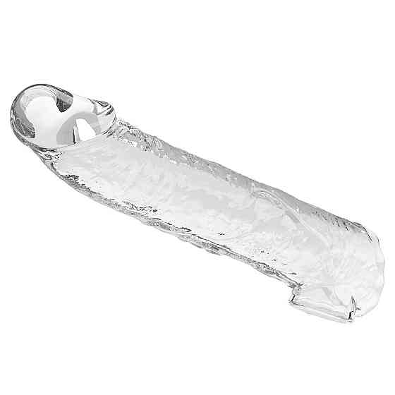 Подовжуюча насадка на член - Pretty Love Extension Penis Sleeve Clear, 26 см Sex Aura Київ