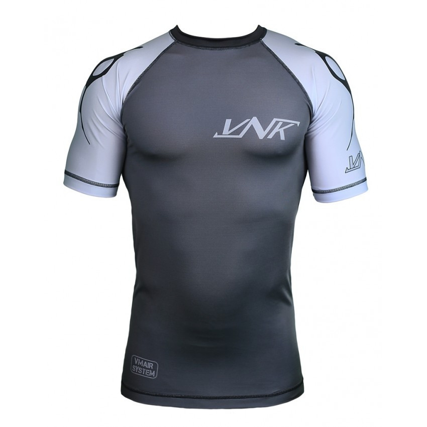 Рашгард спортивний чоловічий для тренувань єдиноборств кросфіту, Рашгард із коротким рукавом VNK S Київ - фото 3