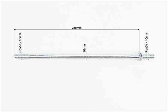 Вісь маятника d10mm; L250mm + гайки Київ