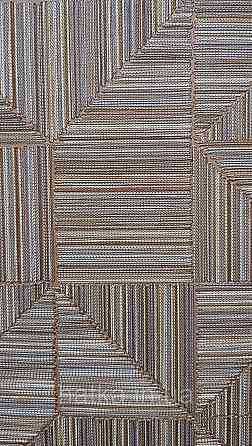 Шпалери вінілові на флізеліні AdaWall Omega1.06х10 геометрія 3д фігури смуги структурні коричневі 23209-6 Київ