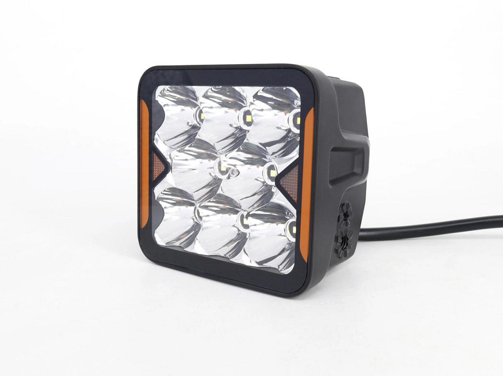 Светодиодная фара StarLight SL-W0240S квадратная, дальний свет WHITE + DRL 40W 4800Lm 5700K 12/24V Харьков - изображение 3