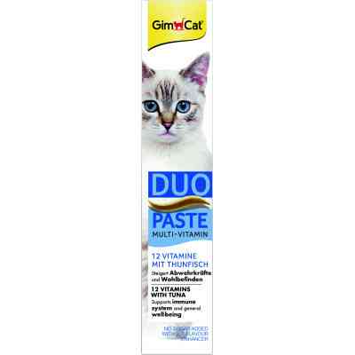Паста для тварин GimCat DUO PASTE Multi-vitamin 12 vitamins with tuna 12 вітамінів та тунець 50 г (4002064421858) Вінниця