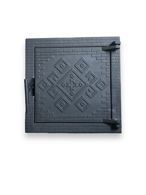 Дверца чугунная топочная каминная 