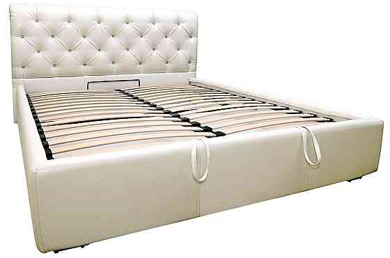 Кровать Двуспальная London Comfort 180 х 200 см Boom 01 С подъемным механизмом и нишей для белья Белый Киев