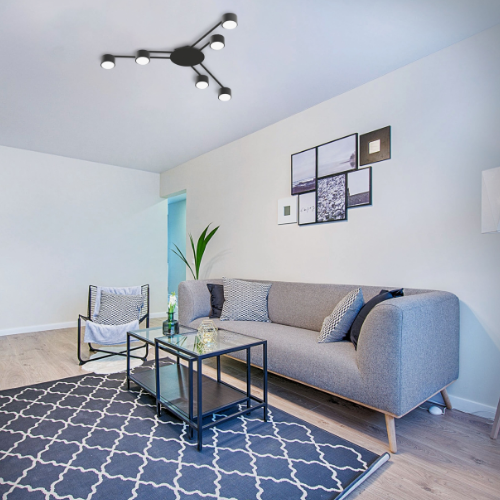 LED Світильник під лампу 6*GX53 накладний чорний VL-SPF21B-B Videx Житомир