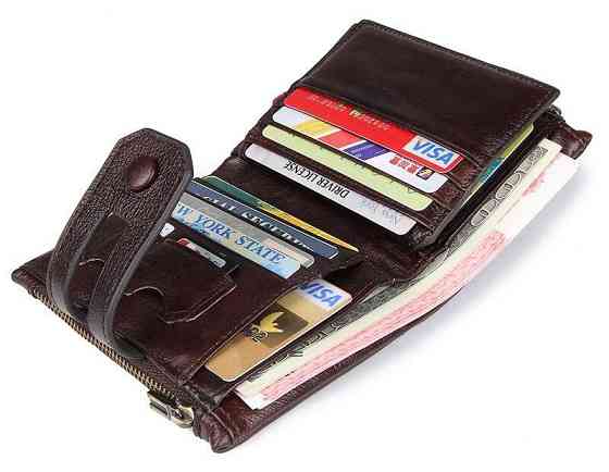 Кошелек Vintage 14602 кожаный Коричневый Киев