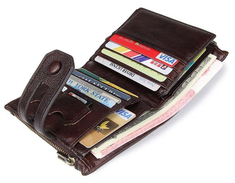 Гаманець Vintage 14602 шкіряний Коричневий Київ - фото 3