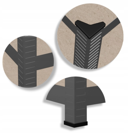 Стеллаж металлический 180х90х40 см 5 полок, погрузка - 175 кг на полку (Черный) Киев