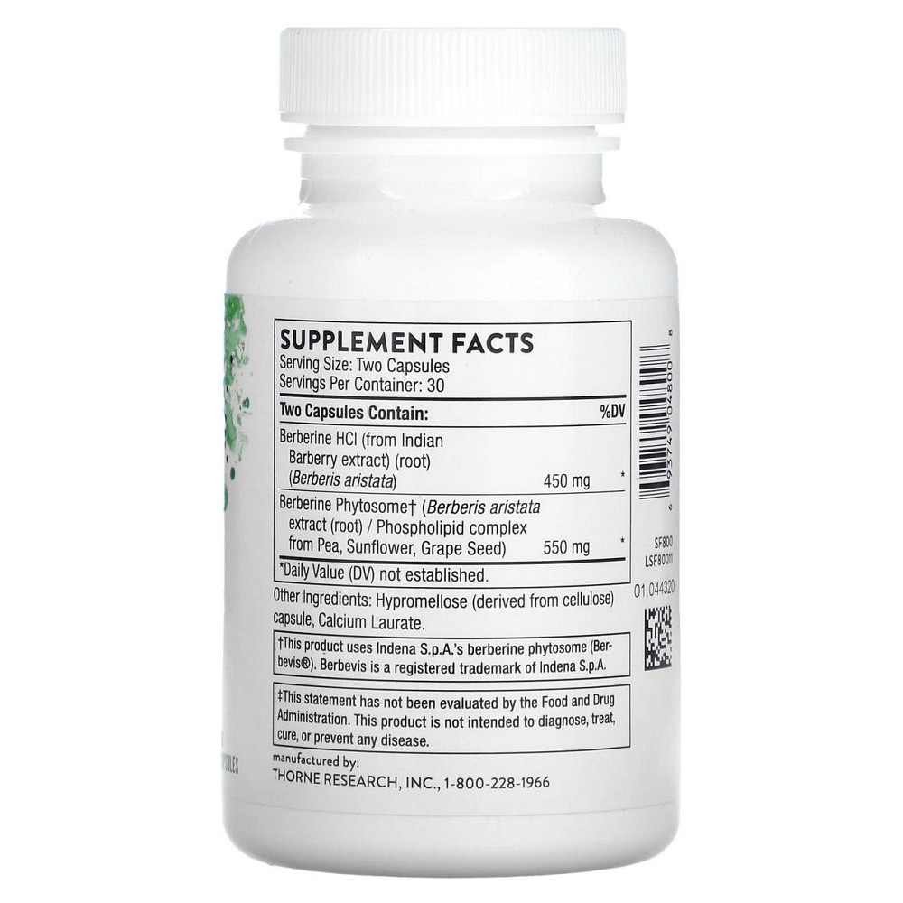 Берберін Thorne Berberine 1000 мг 60 капс Київ - фото 2