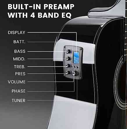 Гітара електро-акустична 12-тиструнна Fesley FDET280C (комплект) Харків