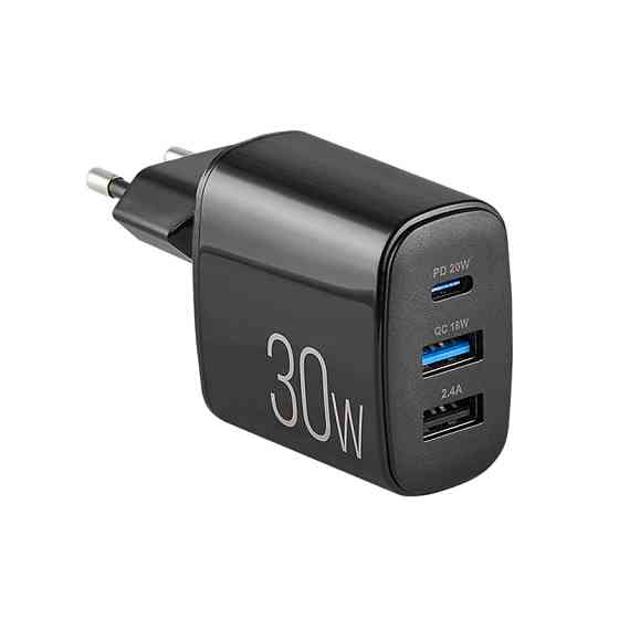 Сетевое зарядное устройство Brevia ePower PD20W+QC18W+12W черный Львов