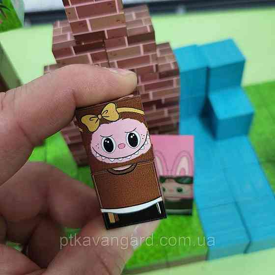 Магнітний конструктор Лабубу 76 деталей BZ 94-3 ПОДВІЙНИЙ МАГНІТ Хмельницький