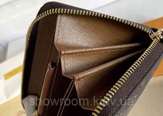 Чоловічий гаманець Louis Vuitton (60017) dark brown Київ