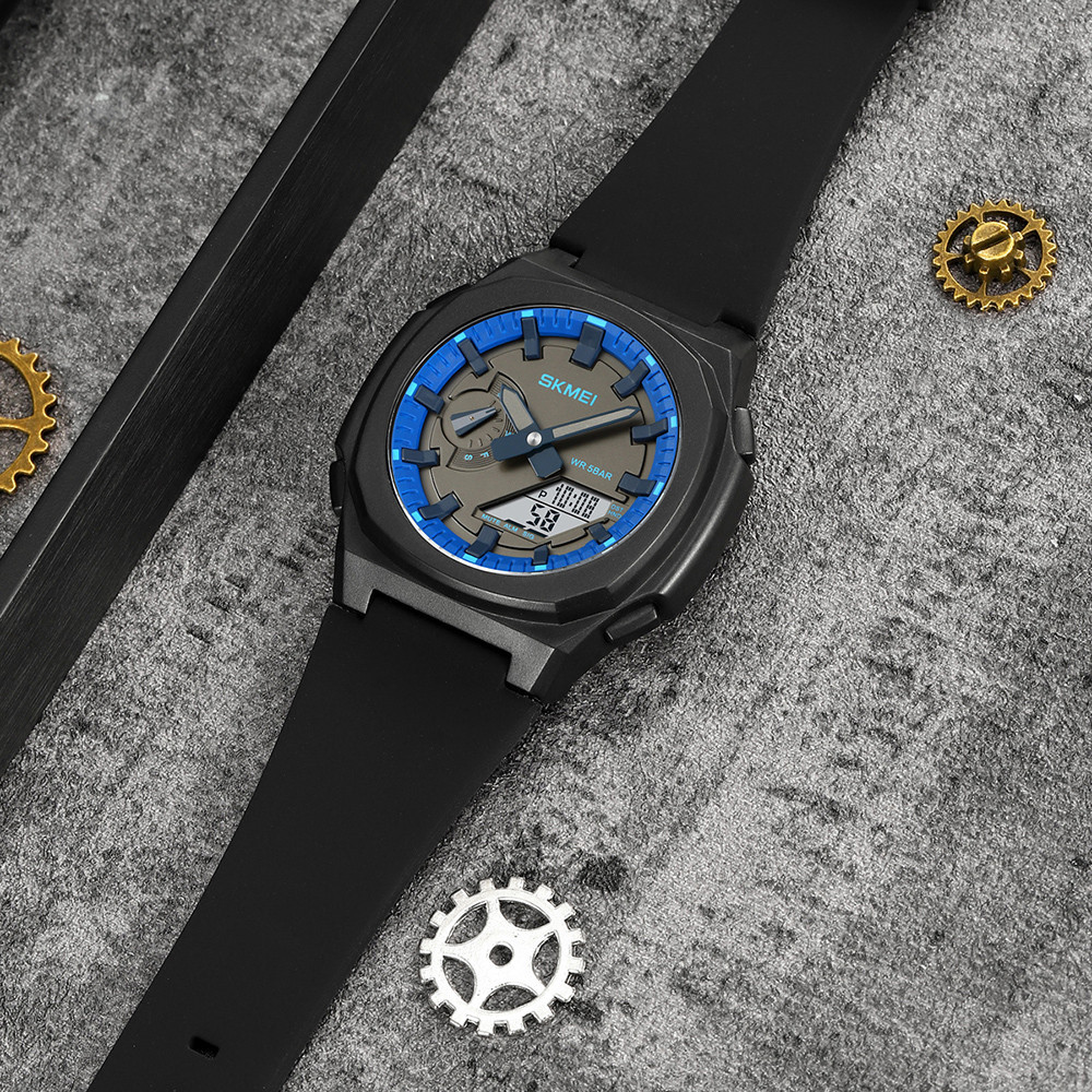 Skmei 2091BKBUWT Black-Blue-White SALE SBR Киев - изображение 4