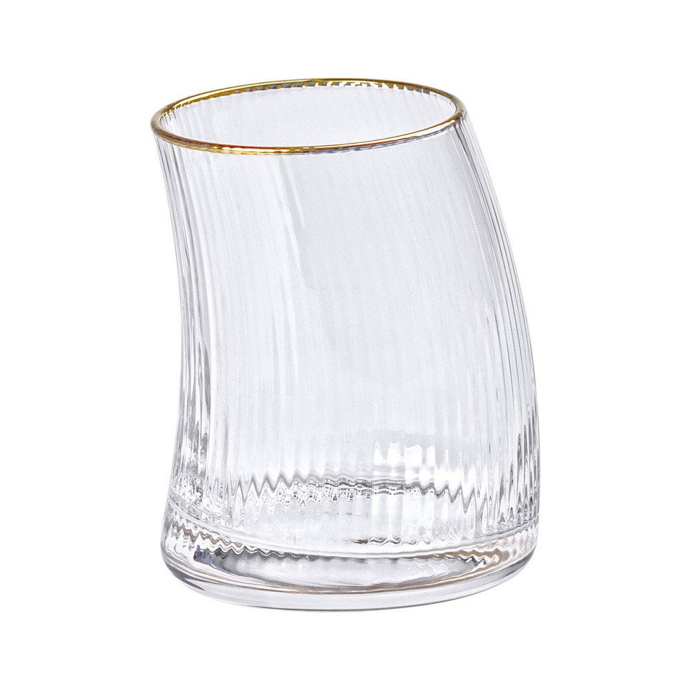 Набір із 6 склянок 400 мл із вигнутими стінками та вертикальним рифленням HP-16-20 Коломия - фото 2