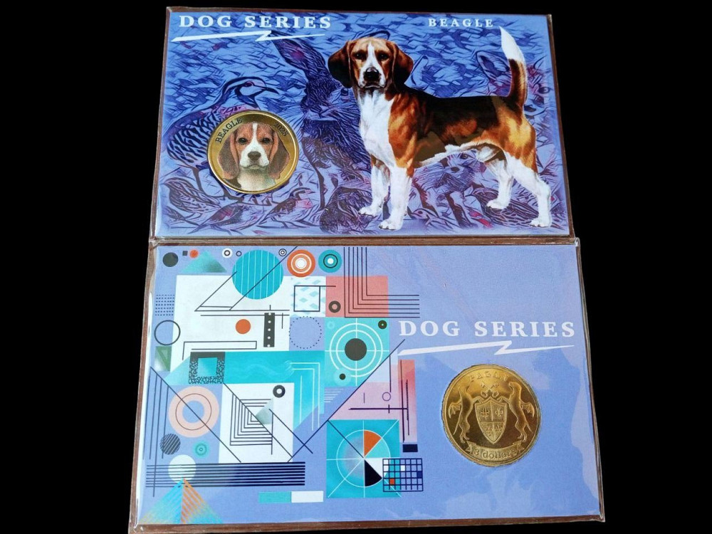 острів Паган 3 доллара 2025 собака БІГЛЬ Полтава - фото 1