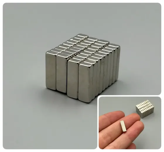 Комплект з 10 потужних неодимових магнітів 15x5x3мм Київ