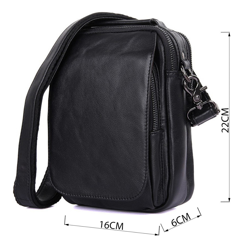 Сумка чоловіча Чорна (Vintage) Київ - фото 7