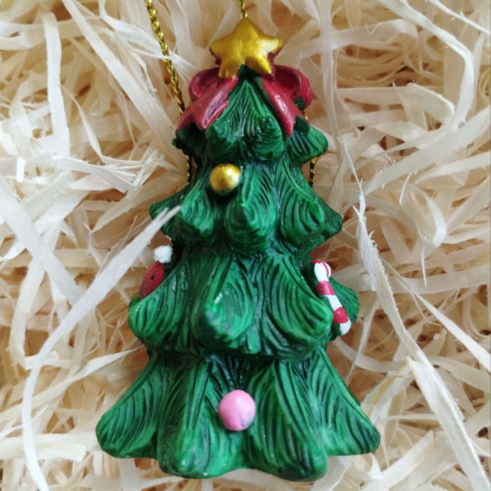 Новогодние елочные игрушки из полистоуна. Ёлочные украшения. Винтажные елочные игрушки из полистоуна Ялинка Одесса - изображение 5