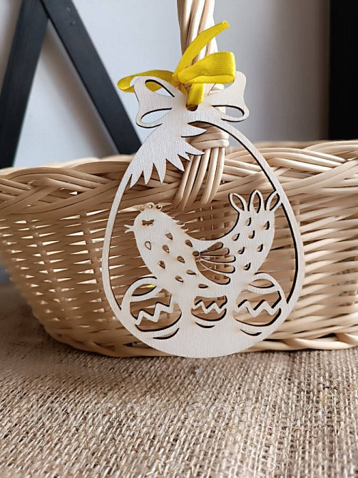 Пасхальный сувенир из дерева для декора или подарка. Ирпень - изображение 2