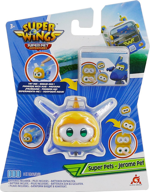 Ігрова фігурка Super Wings Super Pet Джером улюбленець (Jerome pet), світло Киев - изображение 11
