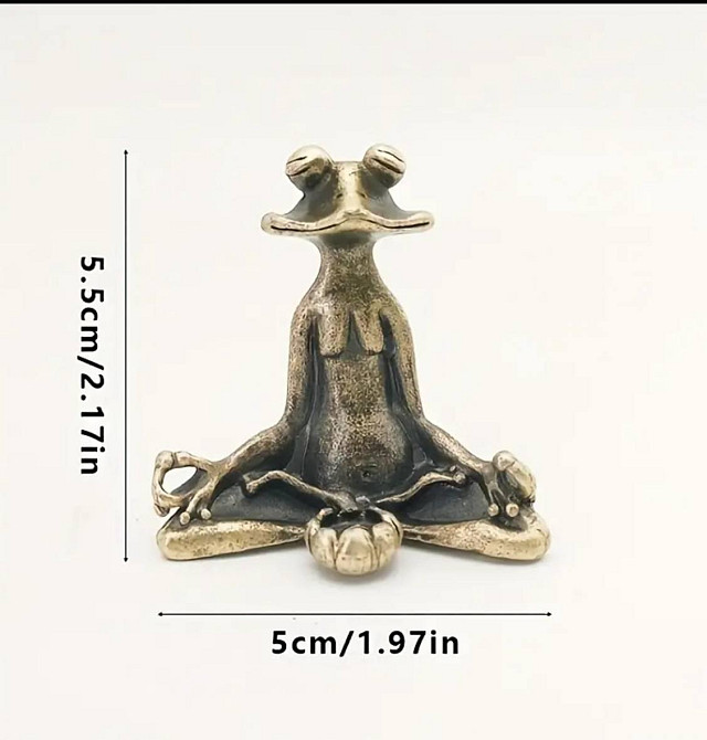 Подставка для благовоний «Лягушка в медитации» – декоративный держатель Киев - изображение 4