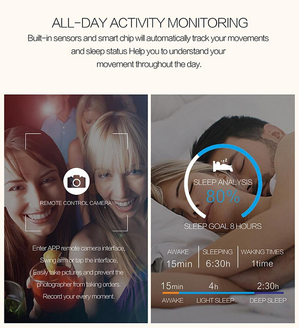 Смарт-годинник ColMi M28 з кольоровим 1.3 дюймовим OLED екраном (Чорний) Николаев - изображение 7