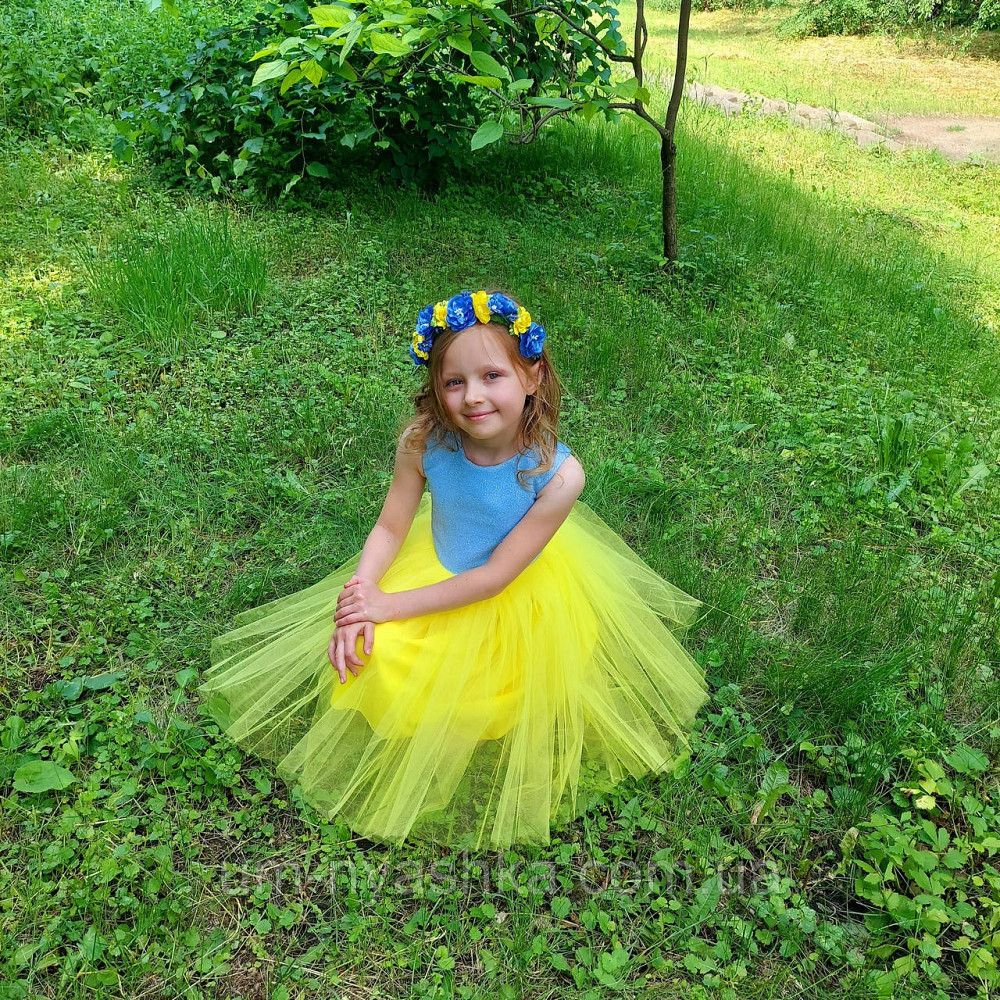 Жовта святкова сукня в патріотичних кольорах Сукня Білосніжки Кривой Рог - изображение 4