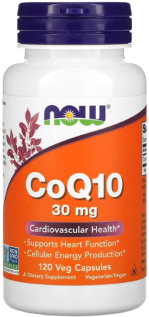 Коэнзим Q10 для сердца и сосудов Now Foods CoQ10 30 мг 120 вег капс Киев