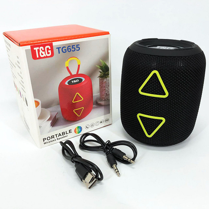 Аккумуляторная переносная колонка TG655, Колонка с входом и микрофоном, Блютуз акустика RP-265 с радио Киев - изображение 7