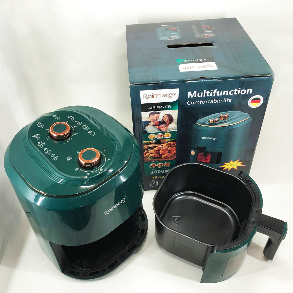 Аерогриль для випічки, Картопля фрі без рослинної олії, Аерофритюрниця для смаження без додавання олії QL-13 Львів - фото 10