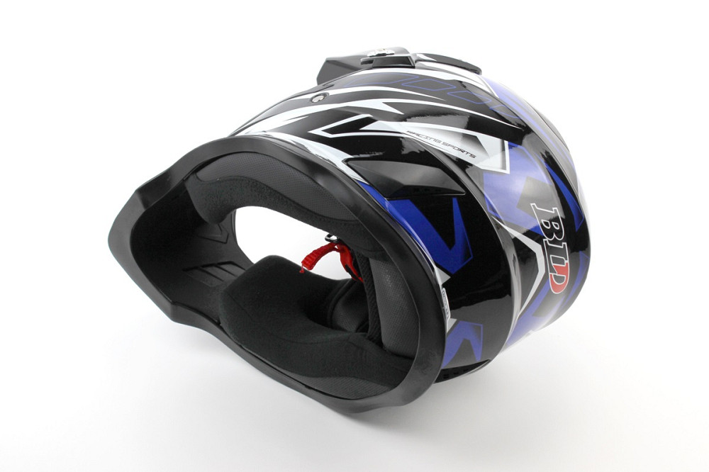 Шолом кросовий/ендуро/АТV BLD-819-7 М (57-58см), ЧОРНО-СИНІЙ Киев - изображение 2