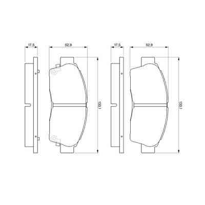 Гальмівні колодки Bosch 0 986 461 123 Вінниця