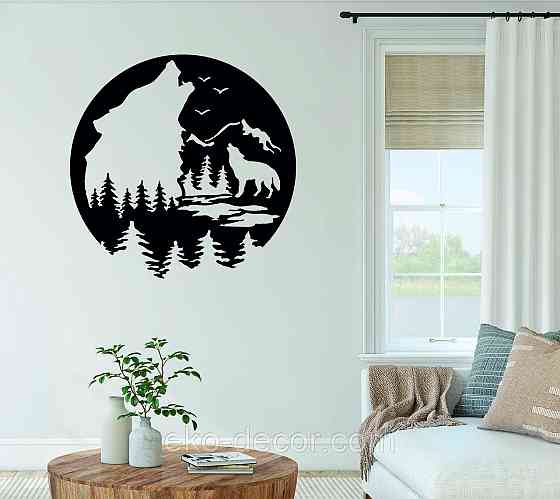 Декоративное настенное Панно «Волк», Декор на стену Киев