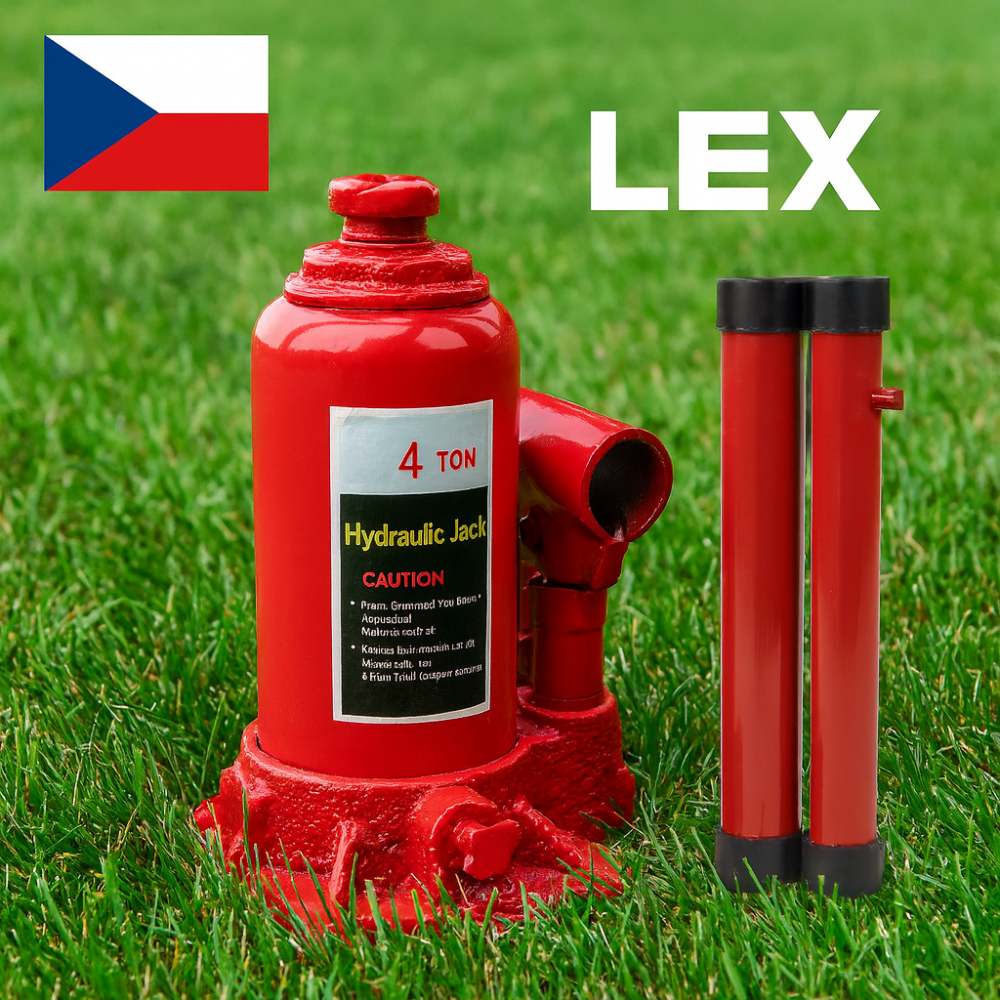Пляшковий гідродомкрат LEX 12т 200 - 385 мм для важкої техніки та легковиків потужний автодомкрат потужний домкрат Львів - фото 1