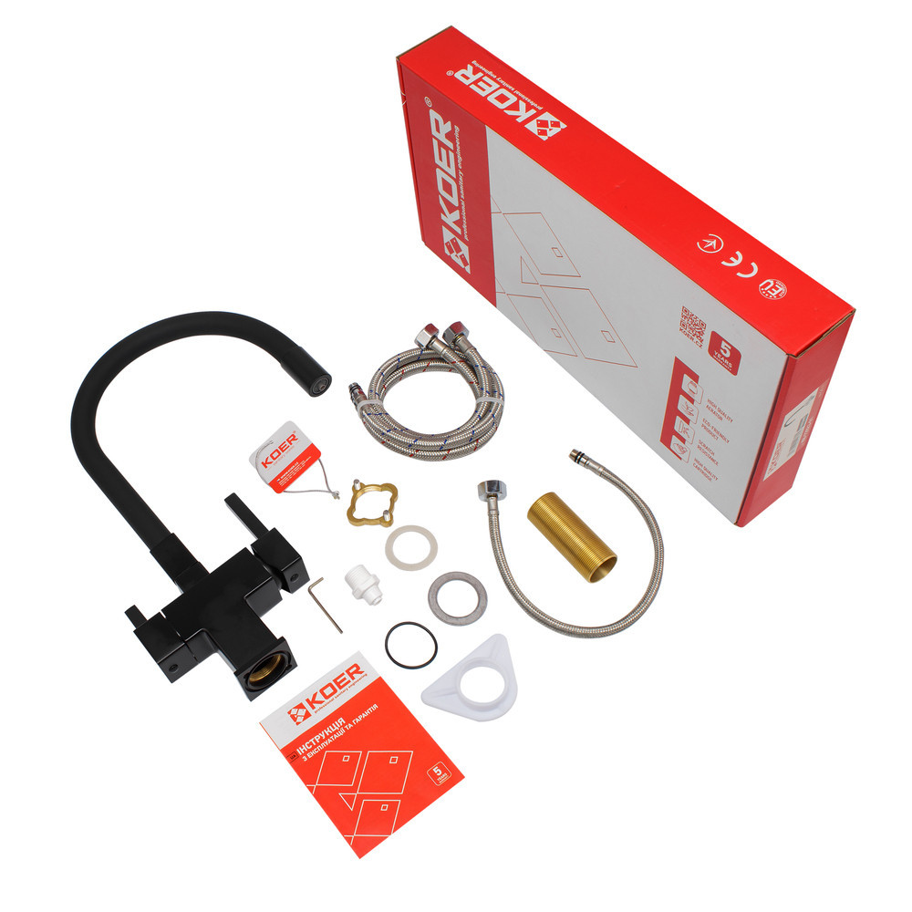 Кухонный смеситель Koer KB-72023-05 с выводом для питьевой воды (KR5009) Харьков - изображение 8