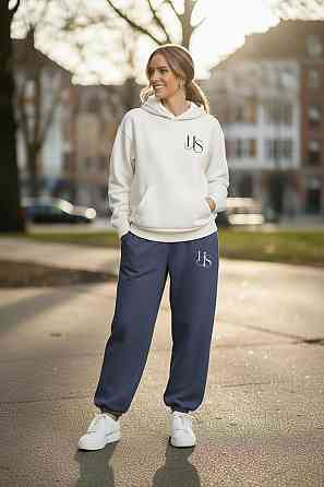 Теплый женский костюм тринитка на флисе Графит 2XL-3XL Харьков