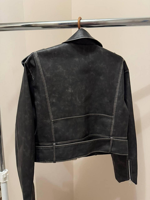 Куртка косуха женская весна/осень Черный M Харьков - изображение 3