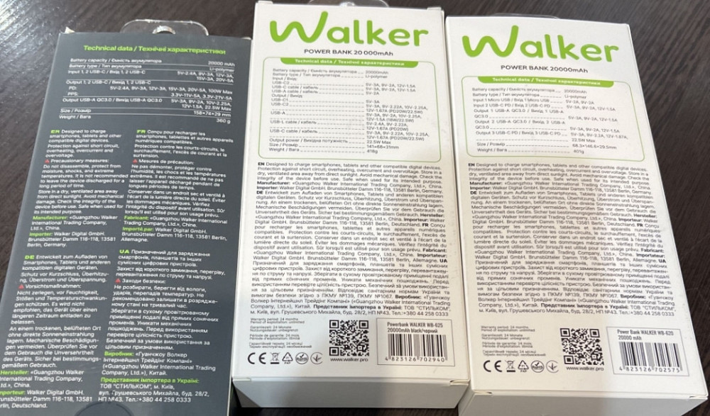 Walker wb 620 pover bank 20 тыс и 30 т миллиампер. Киев - изображение 4