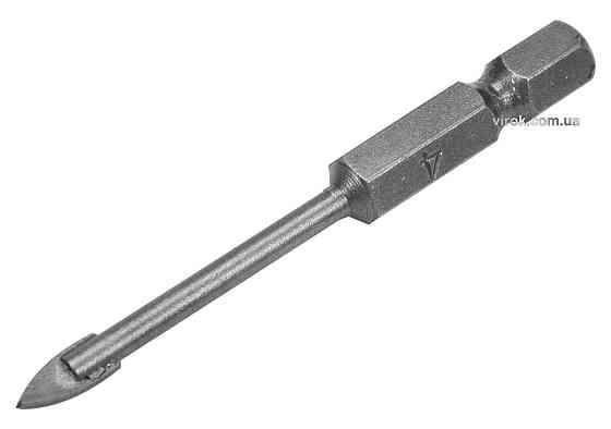 Свердло по склу і кераміці STHOR : YG6X, HEX-1/4", Ø= 4 x 60 мм [125/500] Одеса