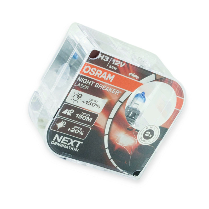 Автолампа 12V 55W Night Breaker Lazer 150% (пара) H3 Мукачево - изображение 1