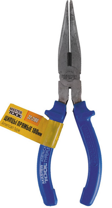 Щипці прямі MASTERTOOL American type 180 мм C45/HRC 44~48 22-2180 Коломия - фото 2
